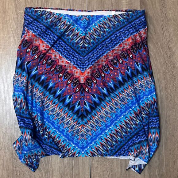 Miraclesuit Casablanca Multicolor Print Bandini Tankini Swim Top Size 8 - Picture 11 of 12